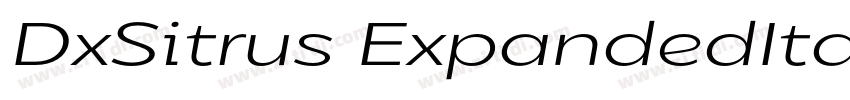 DxSitrus ExpandedIta字体转换